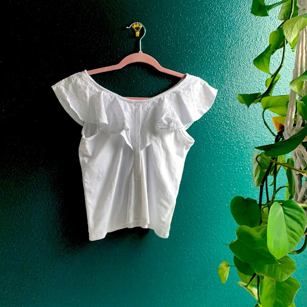 Fun white top!